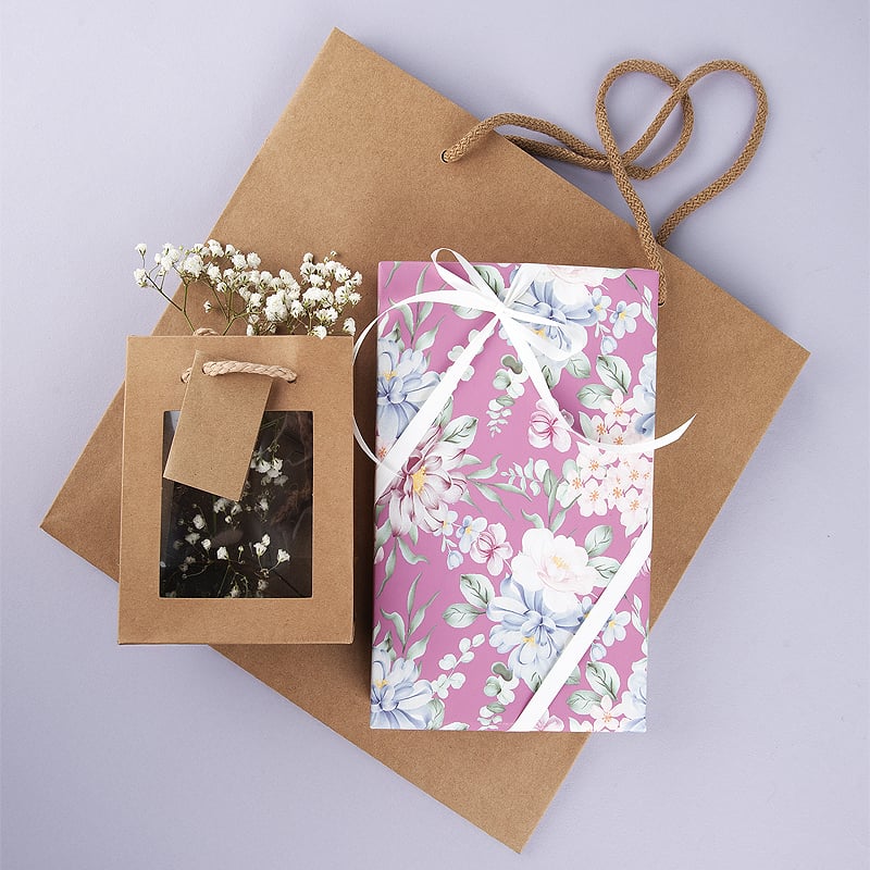 Presentpapper Watercolour Floral Mix - 8