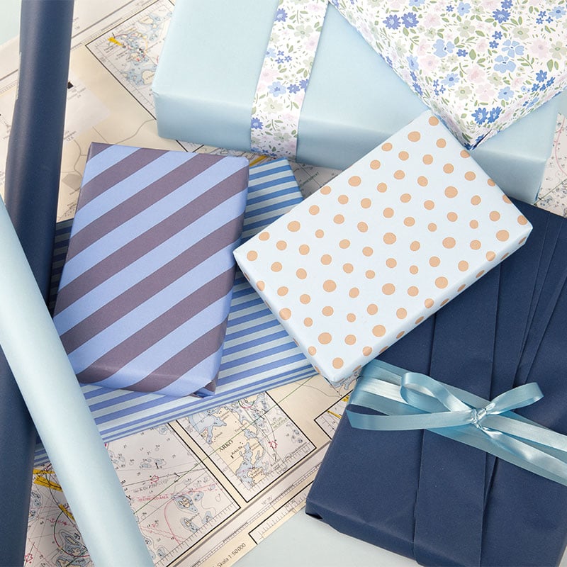 Presentpapper Denim Blue - 4