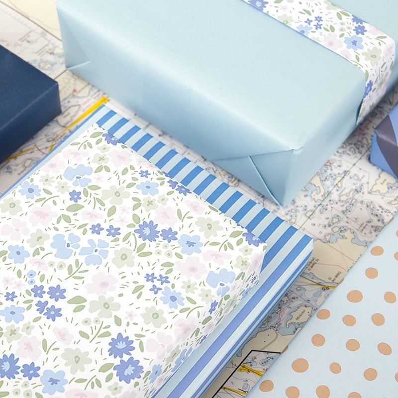 Presentpapper Pastel Flowers - 4