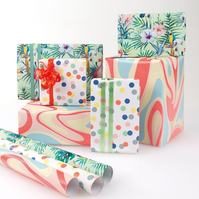 Presentpapper Flower Power UTFÖRSÄLJNING - 3