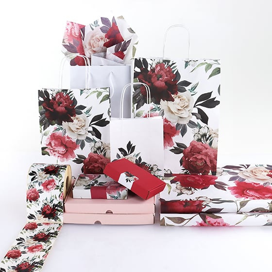 Silkespapper Wild Bouquet White - 4