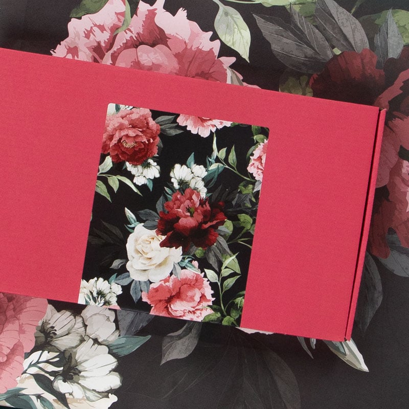 Förslutningsetikett  Wild Bouquet svart - 1