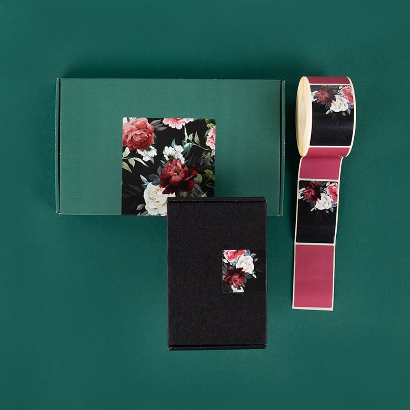 Förslutningsetikett  Wild Bouquet svart - 4