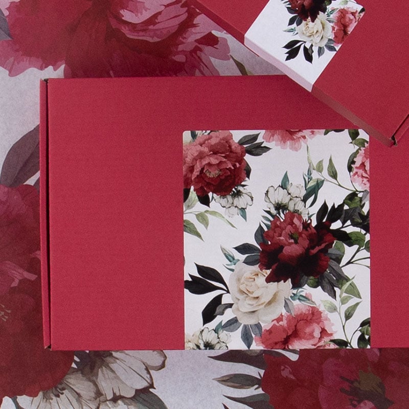 Förslutningsetikett  Wild Bouquet vit - 1