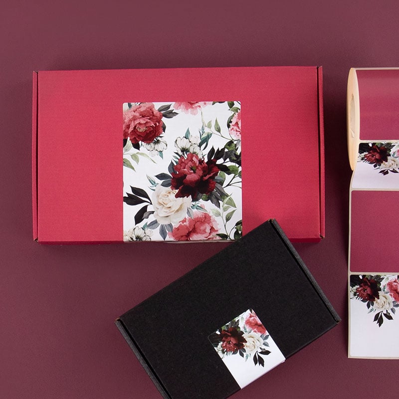 Förslutningsetikett Wild Bouquet vit - 2