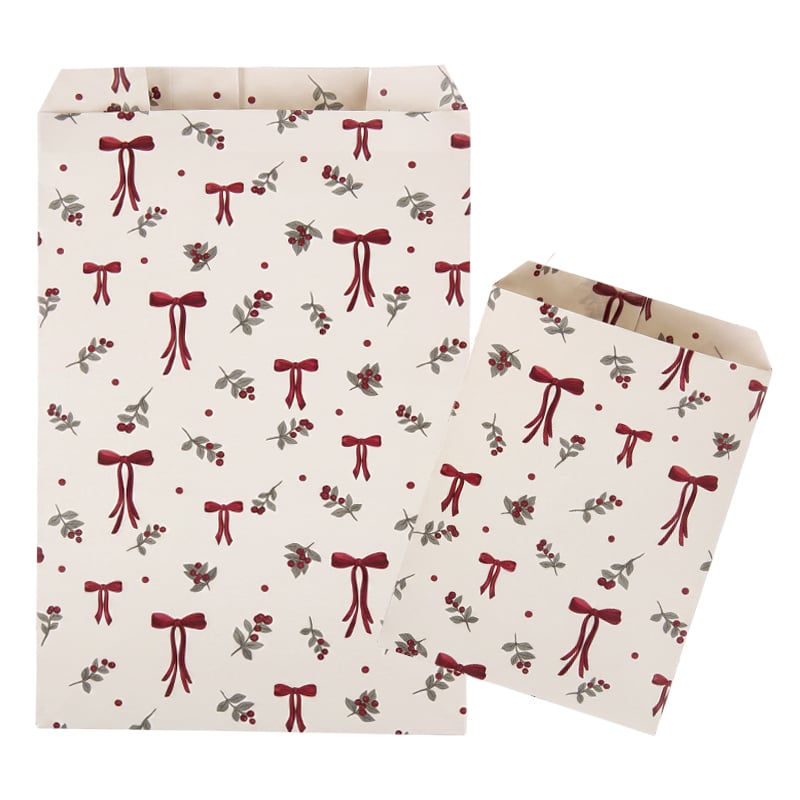 Papperspåse plan Winter Bows & Berries Nyhet! Egen design! - 1