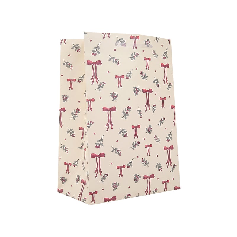 Papperspåse SOS Winter Bows & Berries Nyhet! Egen design!