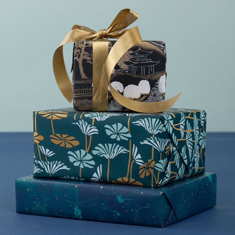 Presentpapper Water Lily - 3