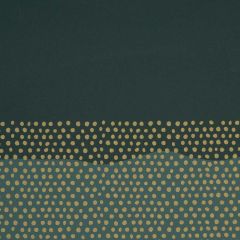 Presentpapper Half Dots Green/Gold