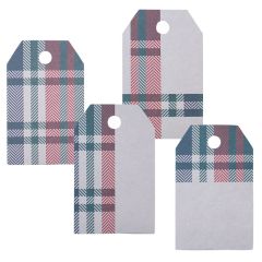 Hängetikett Tartan   UTFÖRSÄLJNING