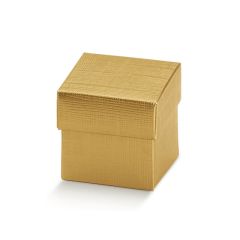 Presentask guld med struktur