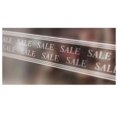 Banderoll SALE transparent folie UTFÖRSÄLJNING