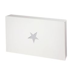Presentkartong kapsel vit Silver Star
